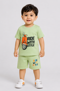 Scooter Print T-Shirt & Shorts
