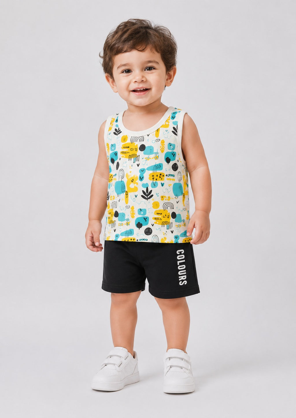 Boys Colours Tank Co-ord Set
