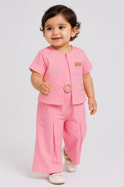 Pink Embellished  3 PIECE