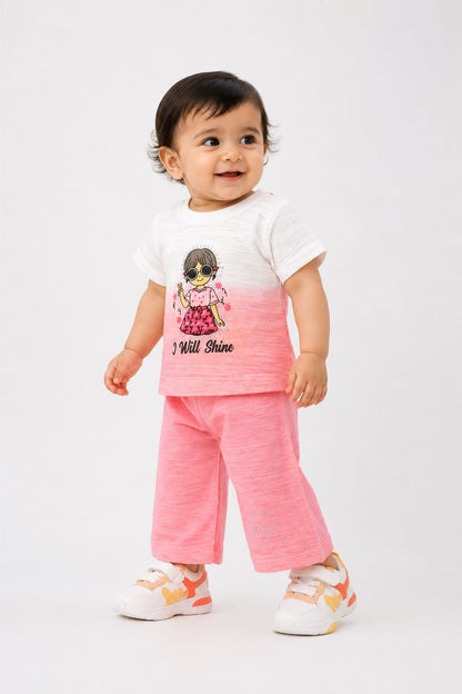 I Will Shine Ombre Co-ord Set — Girls