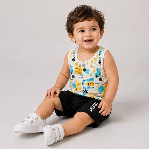 Boys Colours Tank Co-ord Set